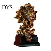Weatherproof Indoor Decor Resin Animal Head Bust Sculpture, Sandstone Textured Statue, Minimalist European Desktop Decor, Fade-Resistant Secure Shelf