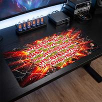 VfB Stuttgart Football Print Large Mouse Pad, Anti-Slip Extended Gaming Desk Mat for Office Home 30cmx60cm（11.8x23.6inch）