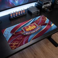 West Ham United Football Print Large Mouse Pad, Anti-Slip Extended Gaming Desk Mat for Office Home 30cmx60cm（11.8x23.6inch）
