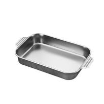 Stainless Steel Baking Pan With Lids Deep Dish For Fish/Pasta/Grilling Oven & Dishwasher Safe Cookware