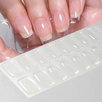 16pcs/sheet Semi-Cured Gel Nail Stickers & Strips Full Cover UV Lamp Cure Nail Wraps Love Heart Rose Designs Valentine's Day