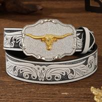 Vintage Retro Punk Belt Plate Buckle Big Alloy Western Denim for PU and Plastic Belts
