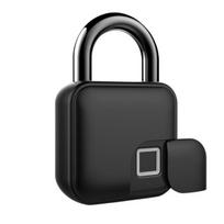 Mini Smart Blue-tooth Door Lock Luggage Padlock Fingerprint Access Keyless Circuits Outdoor Bike Cabinet Wood Door Cloud Data (as the picture,IP55 waterproof&Smart Padlock)