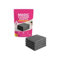 10 vnt. Stebuklingas valymo skudurėlis be dryžių, pašalinantis riebalus, daugkartinio naudojimo buitinis šluostymo skudurėlis 10pcs pink