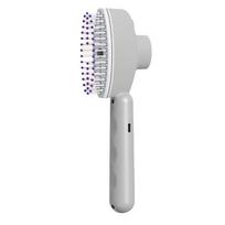 3.7V 500 mAh Lithium Battery Spray Hair Comb Rechargeable Hair Care Brush Scalp Massager  Travel pilka