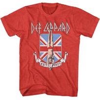 Def Leppard Est 1977 British Flag High N Dry Men's T Shirt Band Merch 3XL