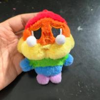 Crying Baby Rainbow Doll Powerpuff Girls vilnonis lėlės pakabukas 12cm įvairiaspalvis