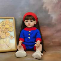 55CM 22Inch Reborn Baby Betty Lifelike Girl Doll Full Silicone Vinyl Body Princess Toddler Bebe Christmas Gift Toy 55cm