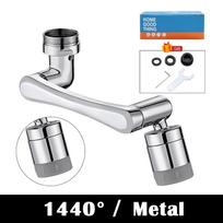 Metalinis varinis 1440° besisukantis maišytuvas Aeratorius ilgintuvas nuo purslų filtro maišytuvai burbuliavimo antgalis virtuvės taupymo vandens purkštuvas 1440 Dual-mode Set 1