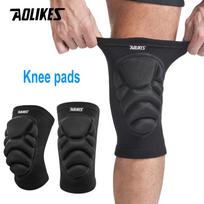 AOLIKES 1Pair Knee Elbow Pads, Thick Sponge Collisioned Kneepads for Work, Basketball Wrestling Football Volleyball Cycling S