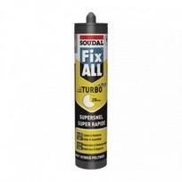 Klijai - hermetikas Soudal Fix all Turbo, pilki, 290 ml