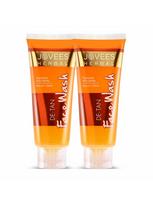 Jovees Herbal Detan Facewash For Glowing Clear Skin With Liquorice Bearberry Extract 120ml Pack Of 2 Daily Gentle Cleanser