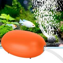 Rechargeable Mini Aquarium Air Pump Quiet Fish Tank Air Pump Kit(Orange)