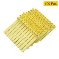 100Pcs Ear Tags Livestock Animal Goat Tags and Plier Farm Animals Idetification Card Sheep Ear Tag Without Words Easy To Install