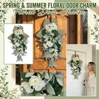 48cm Spring/Summer Floral Wreath For Home, Front Door, Dining Room, Wall Hanging, Door Hanging One Size