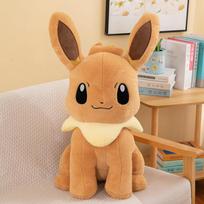 New Eevee Plush Toy Elf Pokemon Anime Cartoon Doll Pok é mon Doll Boy and Girl Sleep Pillow Birthday Gifts 40cm
