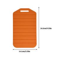 Silicone Folding Cutting Board Portable Chopping Mat Double-Sided Camping Picnic Chopping Block Mat Kitchen Cooking Tool oranžinė
