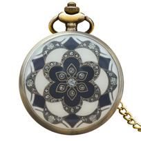 Antique Dial Men Women Quartz Pocket Watch Vintage Bronze Pendant Necklace Clock Gifts
