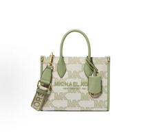 Michael Kors MK Mirella Letter Logo Tote Bag Women Tote Green 35S3G7ZC5J-LIGHT-SAGE Basic Set (Bag+Dust Bag)