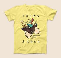 Tegan and Sara Poster Tour Gift For Fan S to 5XL Yellow T-shirt K668 2XL