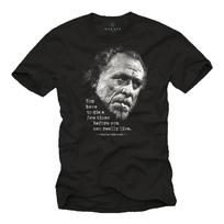Cool Writer Mens TShirt with Charles Bukowski Quote  Men Sayings Unisex T-Shirt XXL