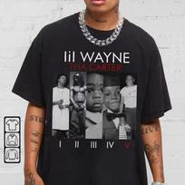 Lil Wayne Tha Carter Rap Shirt Lil Wayne 3 Tour Vintage Black Shirt Unisex T-Shirt L