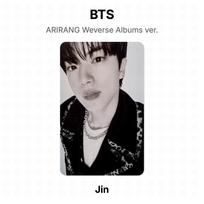 BTS ARIRANG Weverse Albumai ver. Oficiali nuotraukų kortelė Jin gray