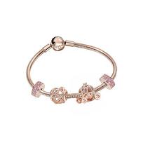 Pandora European and American Elegant Galaxy Love Bracelet Women's Rose Gold sidabras
