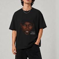 Kevin Durant oversized graphic tee, NBA basketball fan gift, vintage sports portrait T-Shirt, unisex black streetwear, KD signature print L