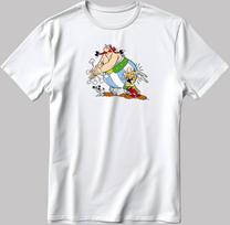 Asterix and Obelix, Famous Characters Figure, Short Sleeve White-Black Men's / Women's T-Shirt L388 4XL