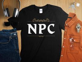 NPC Shirt Dungeons Tabletop RPG Roleplaying Dragons D20 Shirt for D&D Fans DND Gamer T-Shirt L