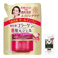 KOSE Grace One Intensive Repair Gel EX Refill 90g Bonus 1 Blackhead Remover Pack for Nose All-in-One +