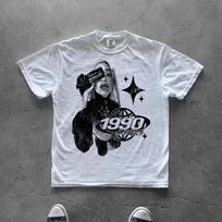 Vintage 1990 Graphic Tee Y2K Camcorder Retro Shirt L