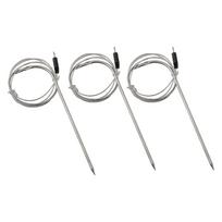 BBQ termometro zondai 3 vnt. tiksliam temperatūros matavimui DC2 5 gray