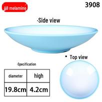 Diren A8 Melamine Gradient Round Serving Plates 2-pack