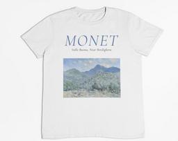 Claude Monet T-Shirt: Valle Buona Painting, Impressionism Art 3XL