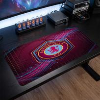Aston Villa Football Print Large Mouse Pad, Anti-Slip Extended Gaming Desk Mat for Office Home 30cmx60cm（11.8x23.6inch）