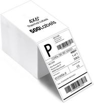 Factory  Promotion 4X6inch Foldable Thermal Shipping Labels Waterproof Oil Proof Scratch-Off Free Custom Size Strong (White,500Sheets/Bag&4X6inch(500Sheets/Bag)) balta