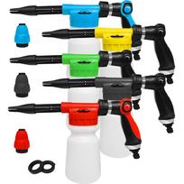 Adjustable Metal Low Pressure Garden Hose Nozzle Sprayer Snow Foam Cannon Lance Car Wash Spray Water Gun Cleaning Tools juoda