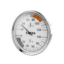 Sauna Thermometer Hygrometer Wall Mount Analog Dial, Battery-Free Humidity Temp Gauge for Spa Room balta