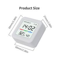 High Precision Tuya Smart Home AAA Battery Powered WIFI Thermometer and Hygrometer Wireless Temperature and Humidity Sensor TH0304 balta