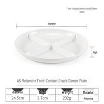 Chuzhou A5 Melamine 4-Compartment Divided Plate