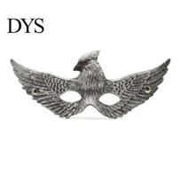 Decorative Holiday Face Cushion Cosplay Eagle Masque, Realistic Bird Half Unisex Costume Masque Masquerade for Halloween, Carnival Party Adjustable sidabras