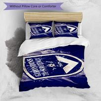 Giron-de Football Crest Printed Pattern Duvet Cover Set – includes 1 duvet cover and 2 matching pillowcases Bedroom decor Christmas gifts 135cm*200cm