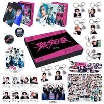 Stray Kids Rock-Star Gift Box, Merchandise Set Lomo Cards Standee Members Keychain Lanyard Stickers Tape Kpop Gift for Stay Fans