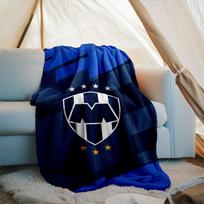 1PC Monter-rey Football Crest Art Printed Soft Flannel Blanket Throw for Adult Bedroom Living Room Sofa Camping Travel Fan gifts Christmas Gifts 75x90cm