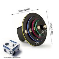 Magnetic Drill Bit Adapter 1/4  to 3/8  Chrome Vanadium Steel, Impact-Resistant Torque Converter Socket