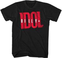 Billy Idol Logo Men's T Shirt Punk Rock Music Concert Band Merch XL