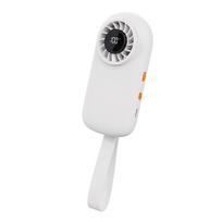 Portable Handheld Small Fan USB Rechargeable Pocket Cooling Fan Light Weight Outdoor Personally Coolers Enduring  White mėlyna