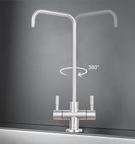 Factory Hot Selling Reverse Osmosis Stainless Steel Manual Water Filter Faucet Double Handle Household Easy Installation 5 Year sidabras